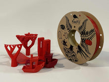 Load image into Gallery viewer, "Recycled Red" rPLA pro, 100% Recycled 3D PRINTS, 1.75mm, 250g