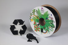 Load image into Gallery viewer, Black rPLA pro, 100% Recycled, 1.75mm, 1kg