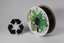 Load image into Gallery viewer, Black rPLA pro, 100% Recycled, 1.75mm, 1kg