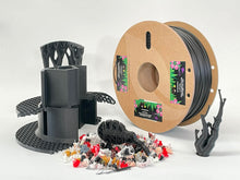 Load image into Gallery viewer, &quot;Recycled Black&quot;, rPLA pro, 100% Recycled 3D PRINTS, 1.75mm, 1kg
