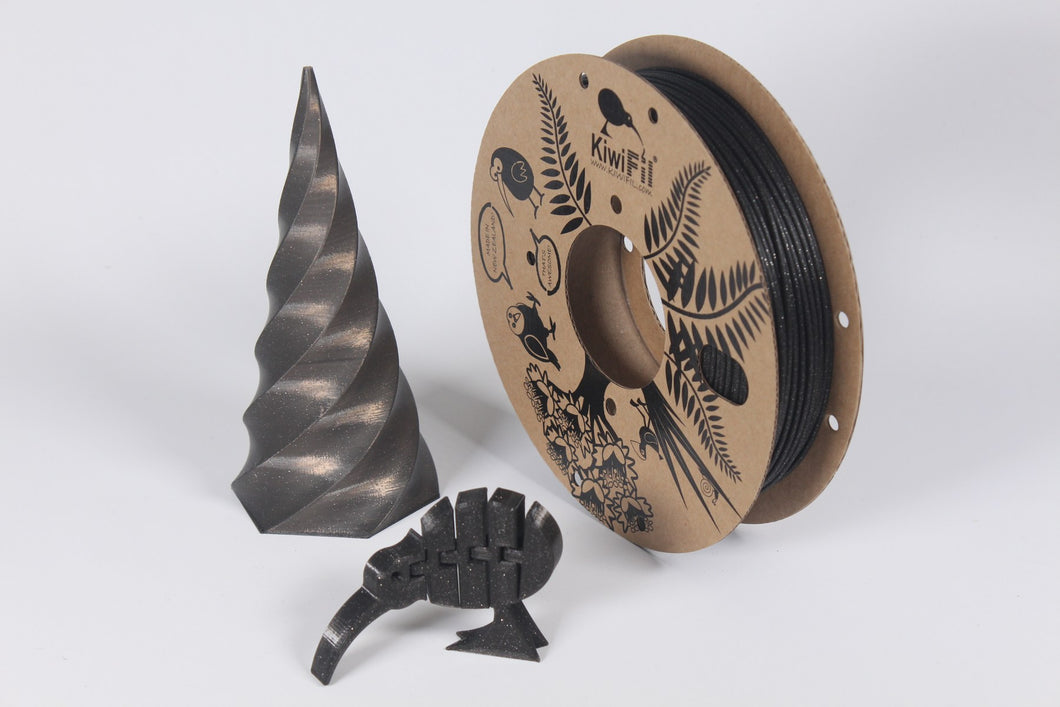 Sparkly Black PLA pro, 1.75mm, 250g
