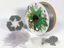 Load image into Gallery viewer, Silver Grey rPETG, 100% Recycled, 1.75mm, 1kg
